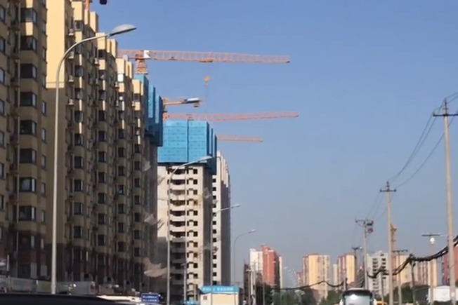 朝阳区锦安家园共有产权房项目建设中