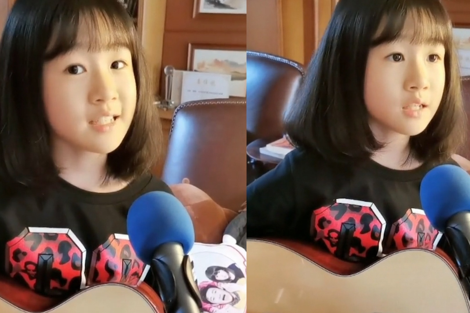 未来可期！贝儿弹唱《小幸运》歌声甜美，时不时和镜头互动超可爱