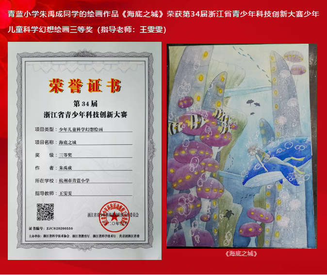 下城有一群"小科学家"喜获省级奖项!