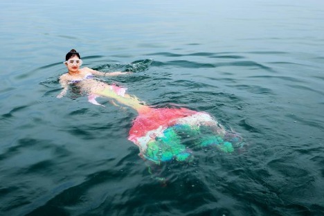 注意！炳灵湖有“美人鱼”出没（3）