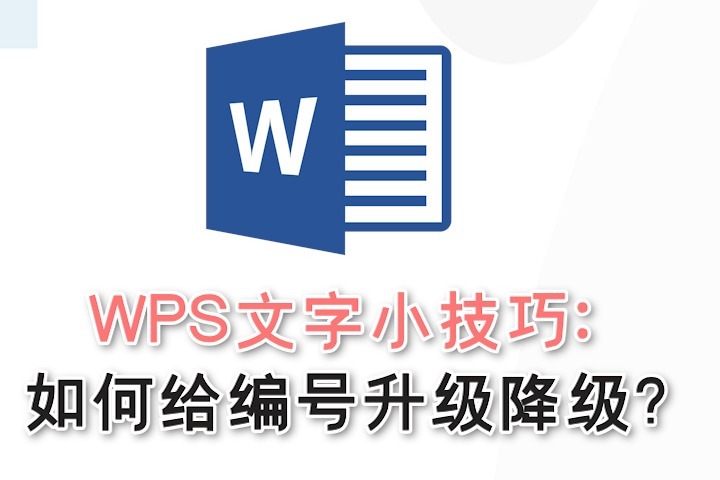 WPS文字小技巧：如何给编号升级降级？