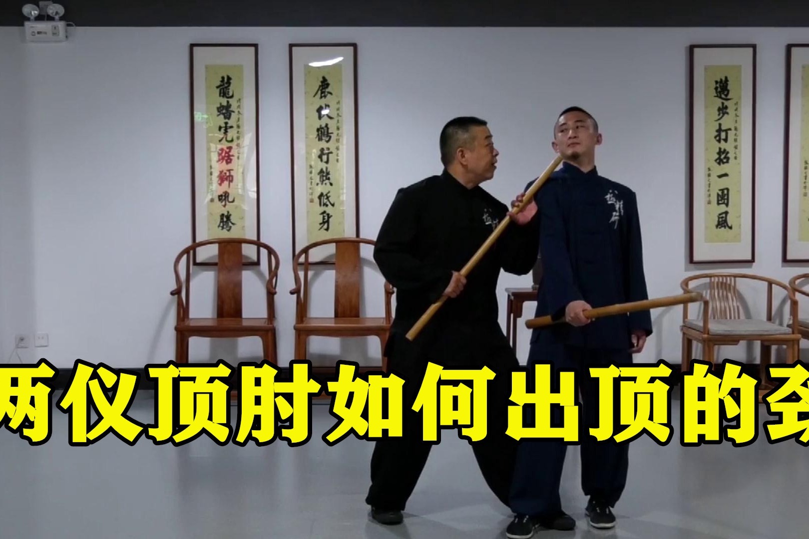 八极拳核心功法:胡玉涛老师讲述两仪顶肘如何出顶的劲