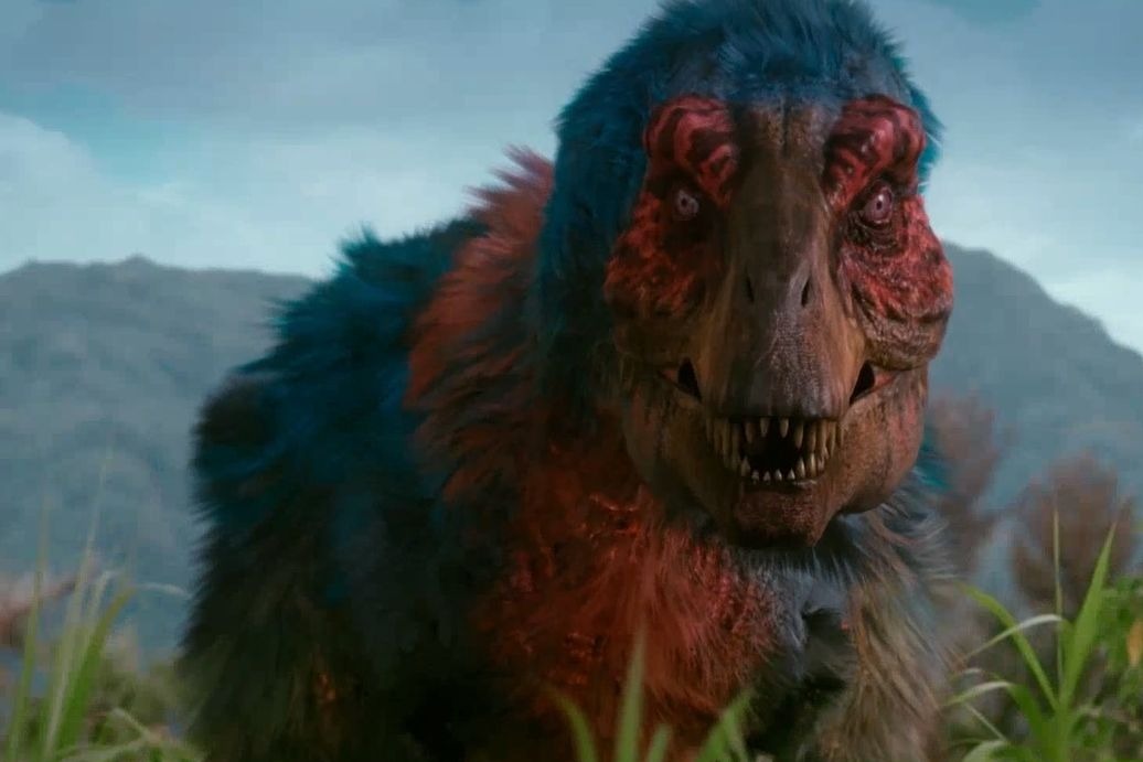 小伙穿越回侏罗纪时期,遇到长生不老的女神,还有长毛的恐龙!