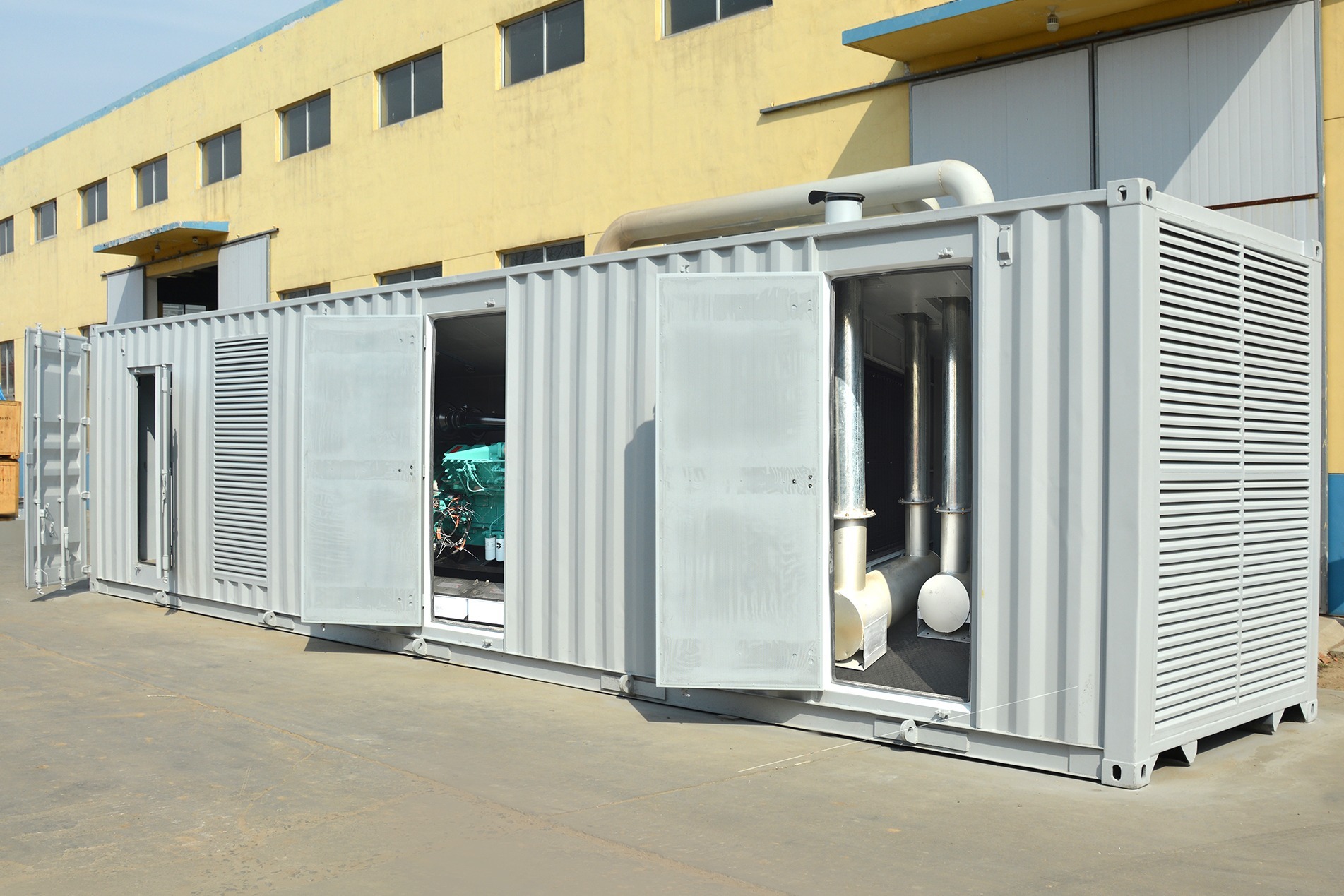 1200kw柴油发电机组加装集装箱防护型柴油发电机组