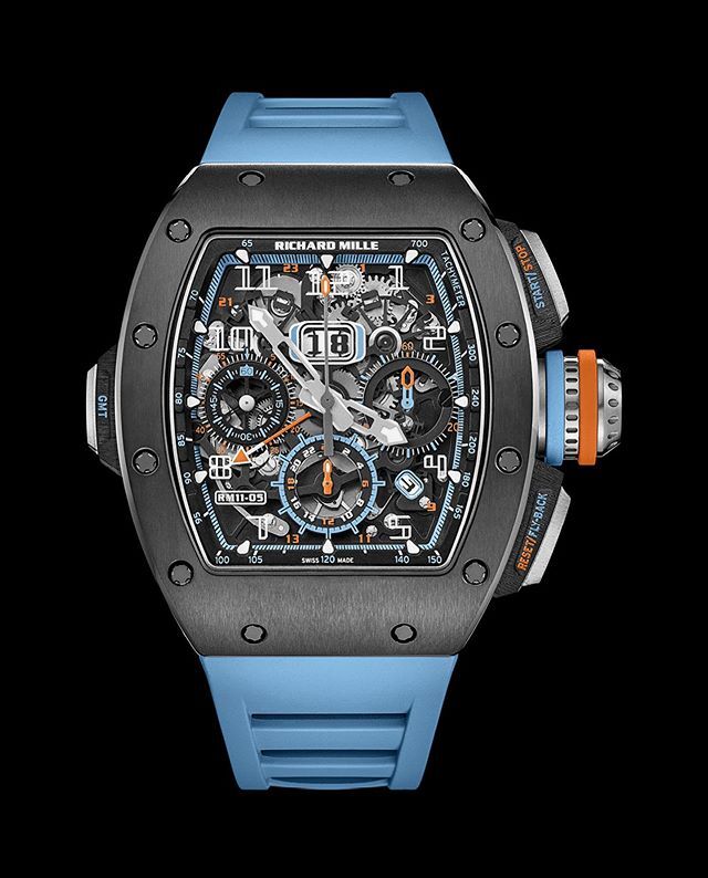 richard mille 理查德米勒rm11-05 自动上链飞返计时码表gmt__凤凰网