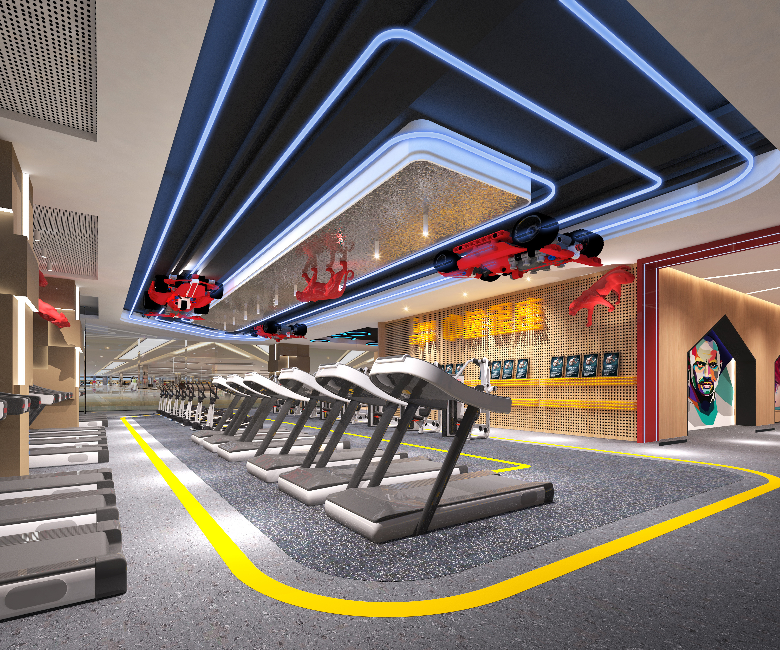 健身场所设计装修案例赏析--空间印记__凤凰网