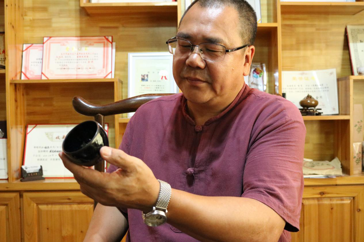 孙福昆《千彩流光》建盏 | 千彩凝宋韵,盏中宿流光