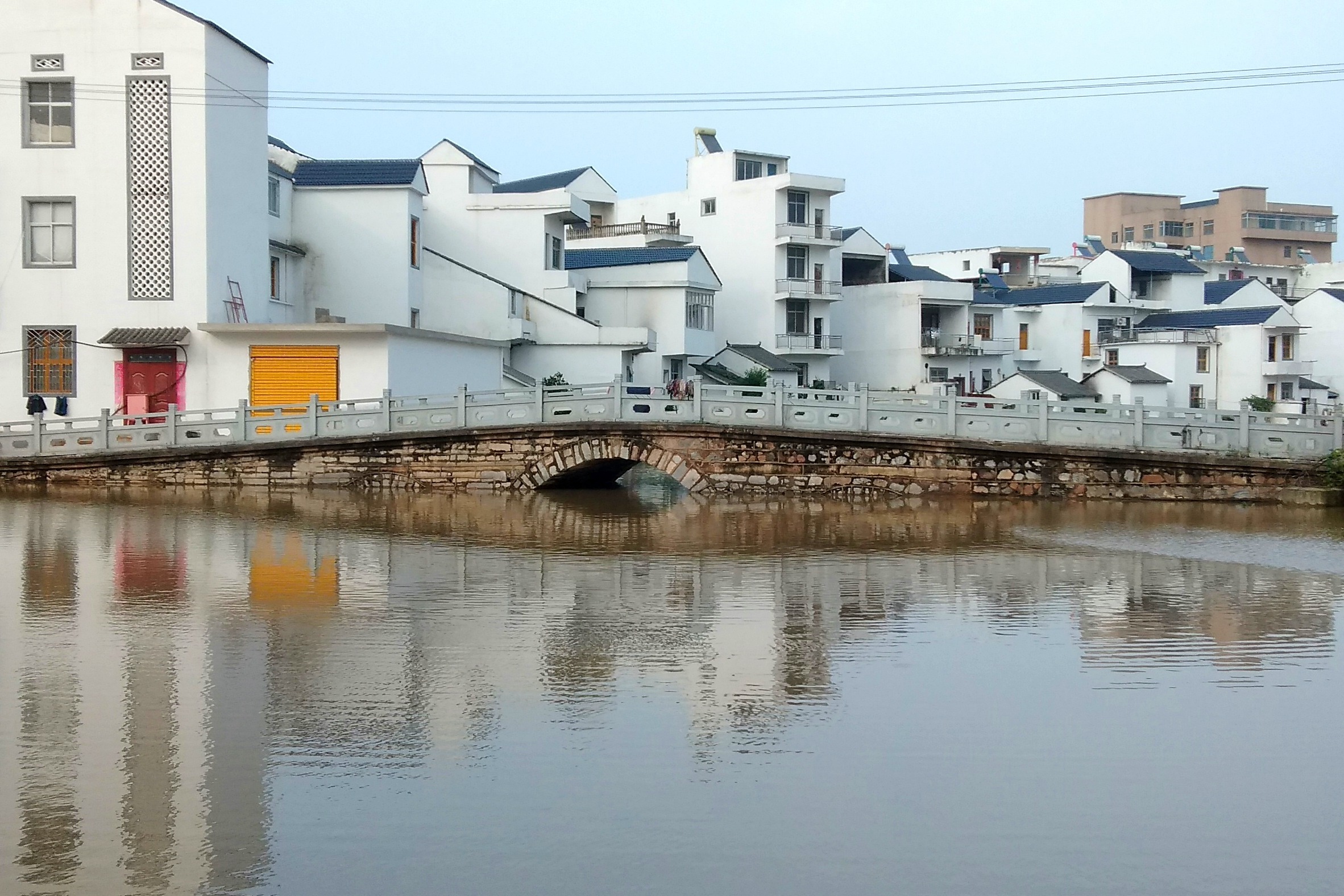 湖口县流泗港涨水季风景