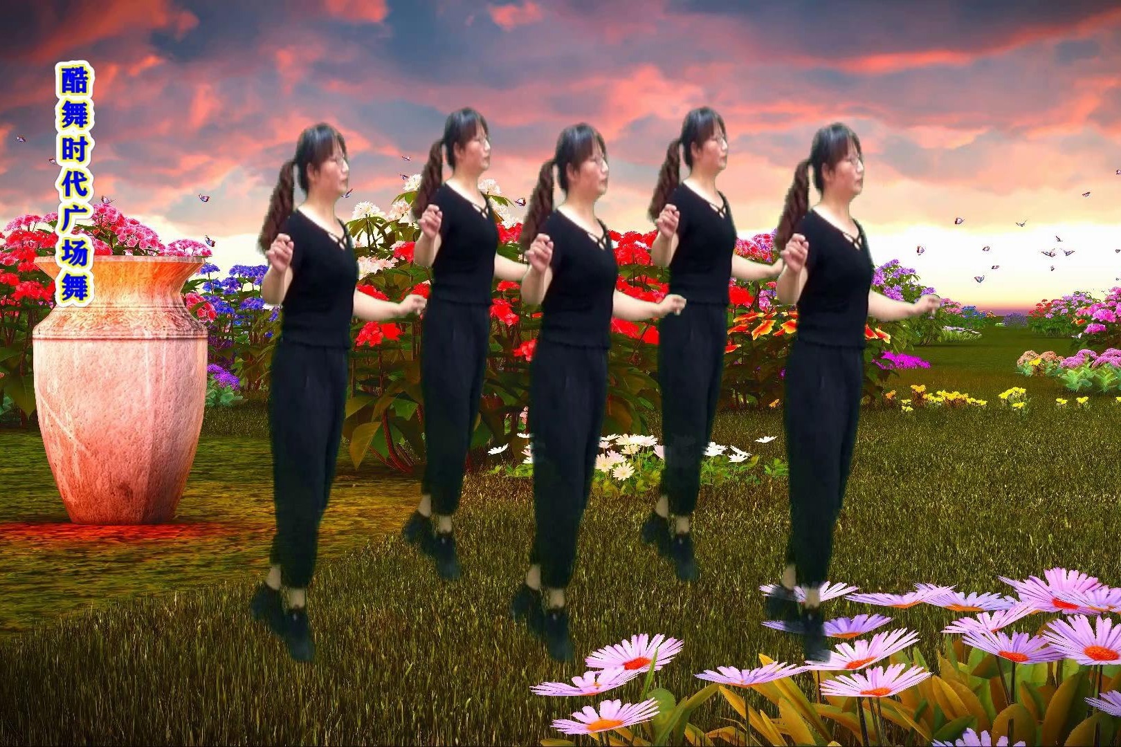 中老年大众迪斯科广场舞《活着dj》,热门音乐,零基础舞步