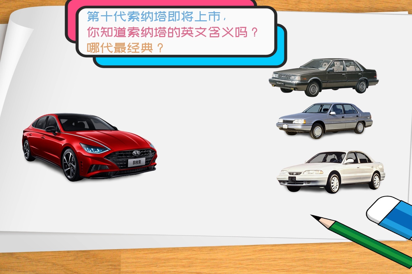 第十代索纳塔即将上市，你知道索纳塔的英文含义吗？哪代最经典？