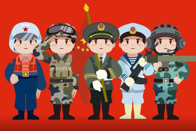 辉煌70年强军之路系列动画①新中国第一次阅兵