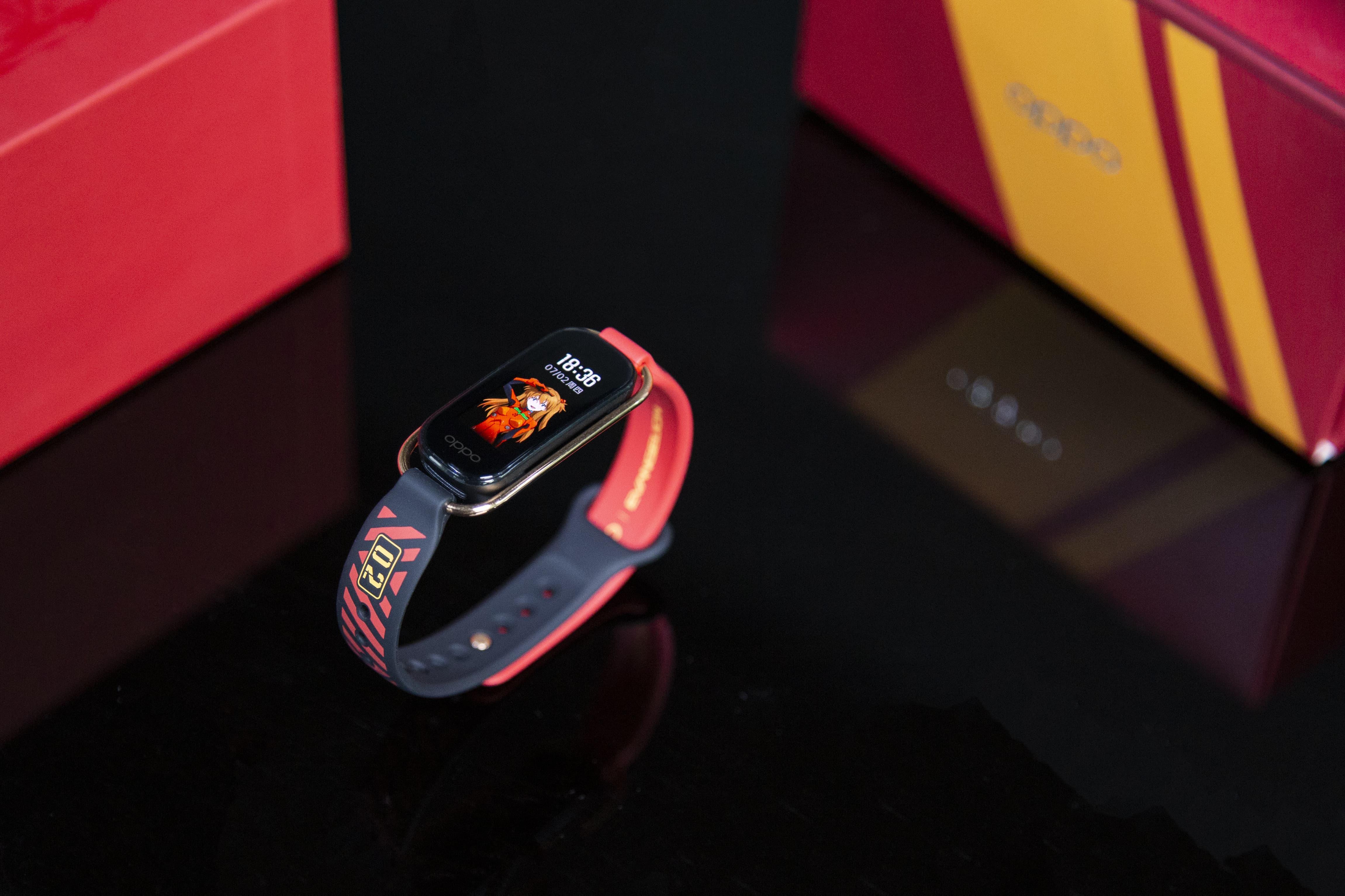 299元oppo手环eva限定版图赏明日香守护你健康