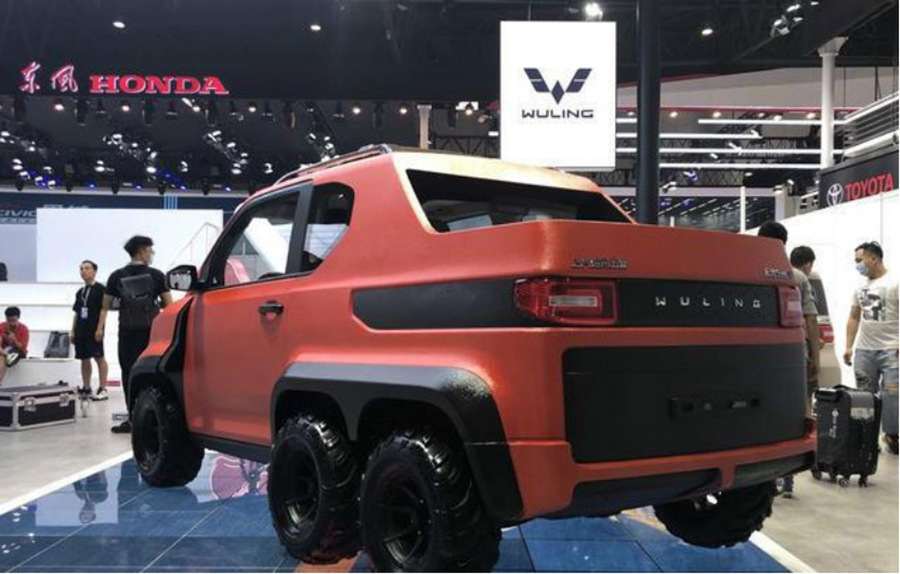 造型硬派又酷炫五菱宏光6轮小皮卡