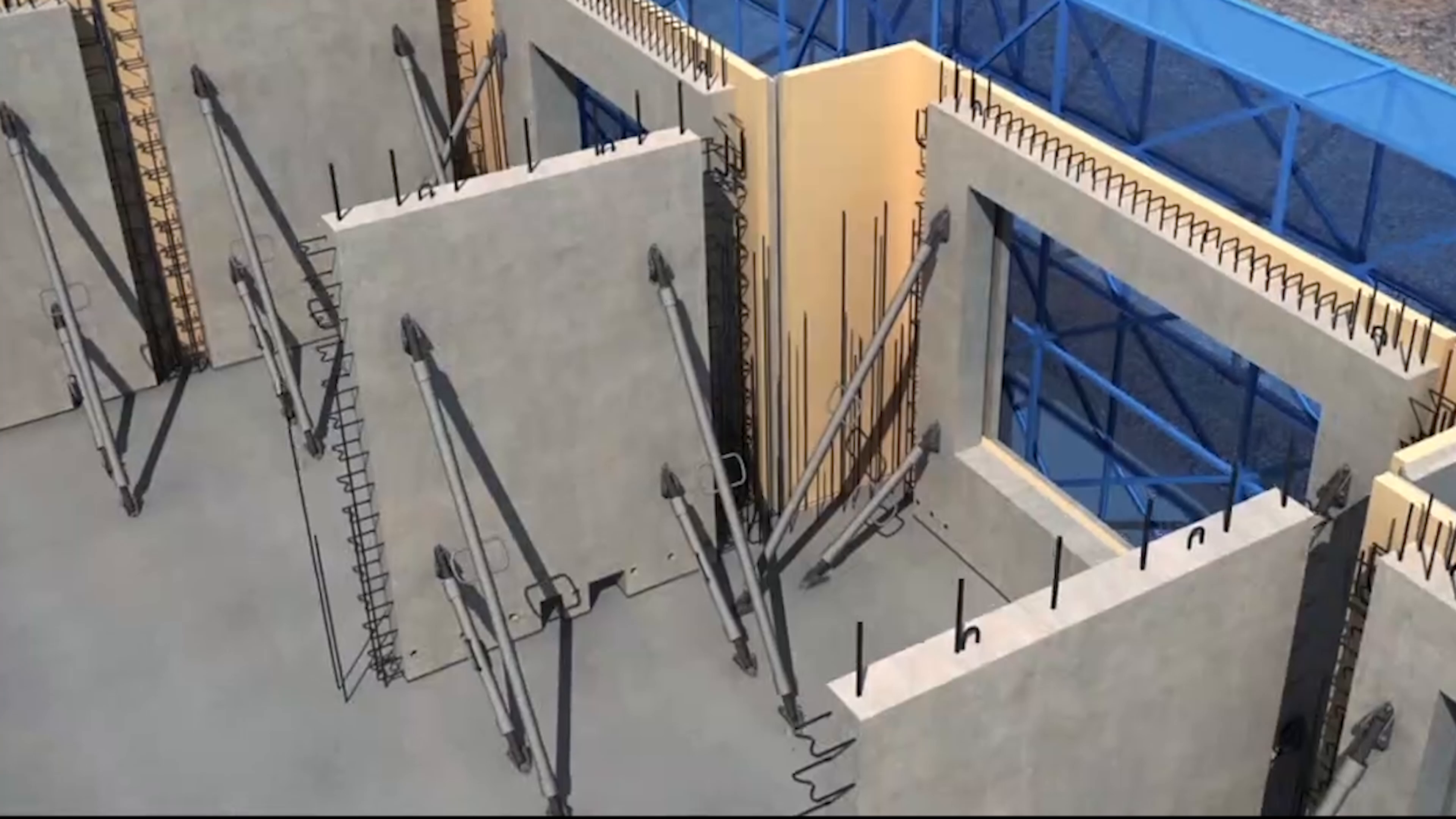 装配式建筑bim模拟钢筋绑扎