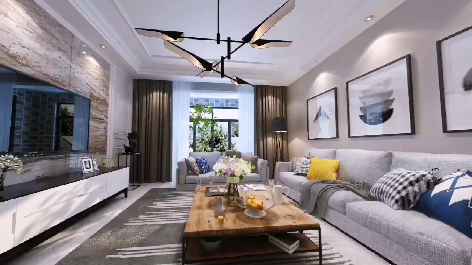 轻奢风格室内设计效果图展示