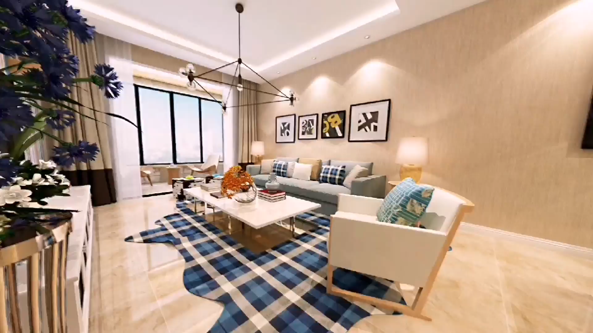 现代简约风格室内设计效果图展示