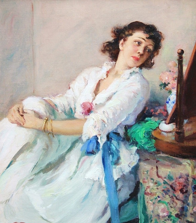 比利时画家费尔南德图桑油画作品欣赏