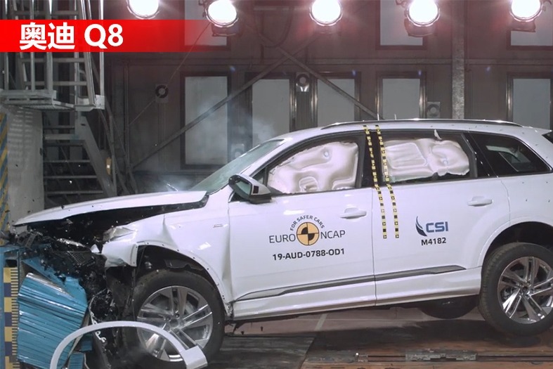 2019款奥迪Q8参加最严苛碰撞测试,，看它如何应对？