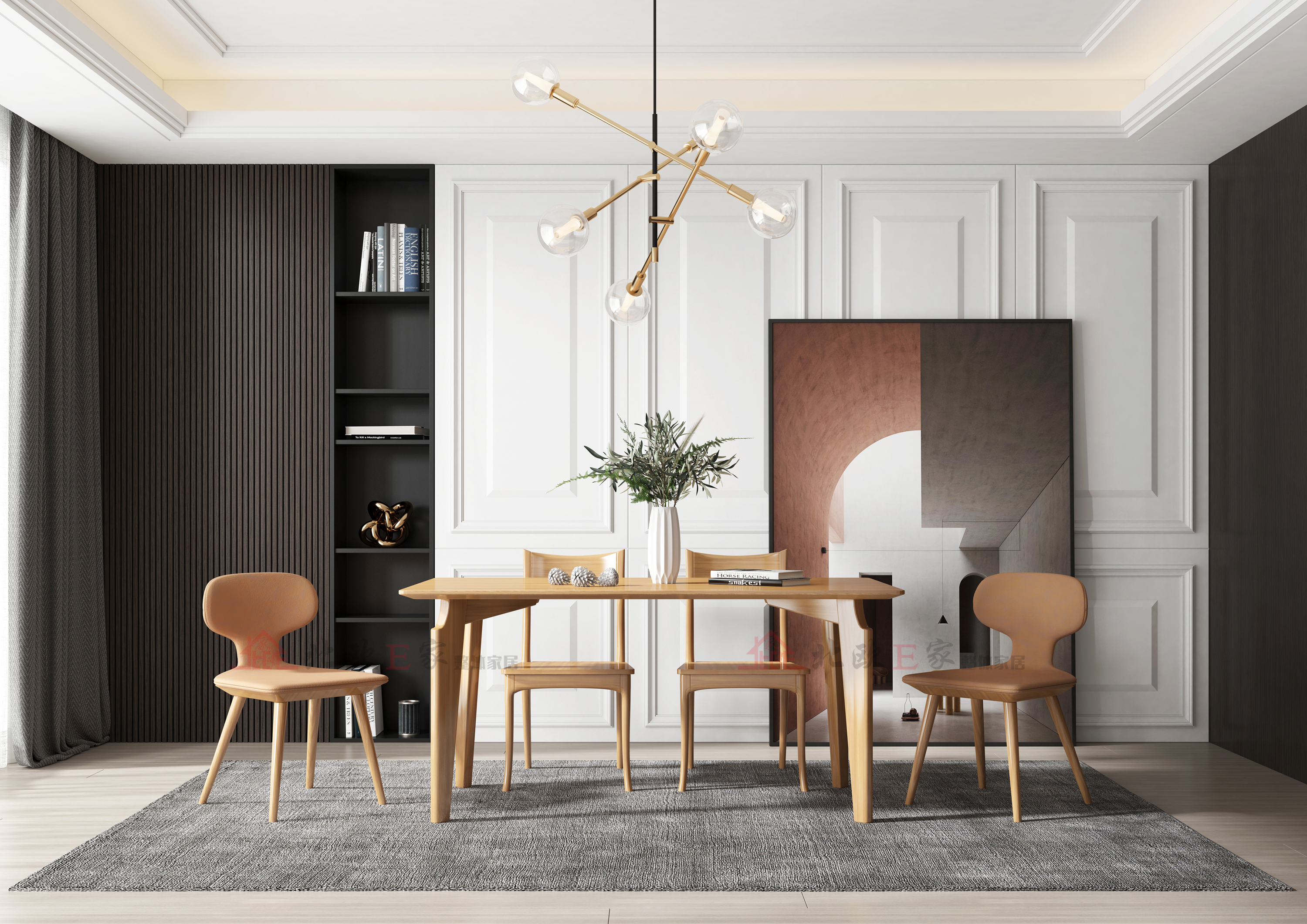 90㎡现代主义,北欧e家实木家具缔造品质生活