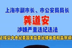 快讯！上海市副市长龚道安被查