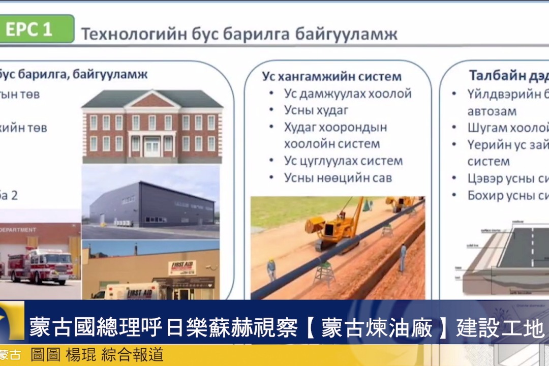 蒙古国总理呼日乐苏赫视察【蒙古炼油厂】建设工地