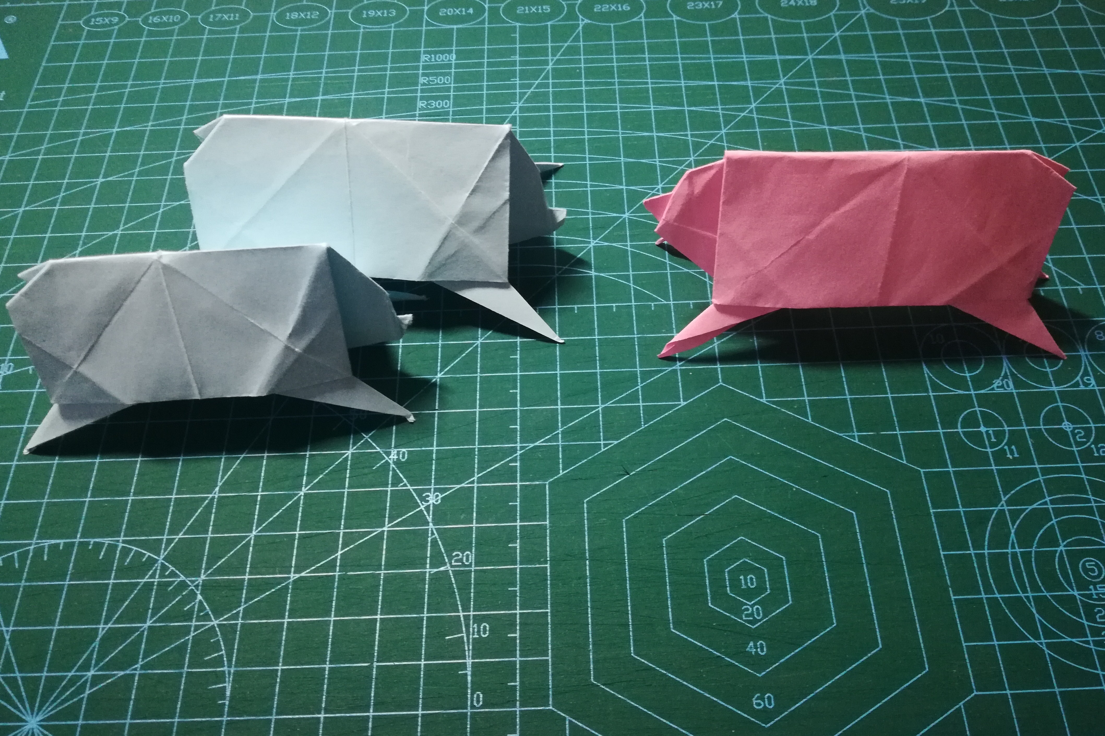 【折纸教程】动物篇——小猪