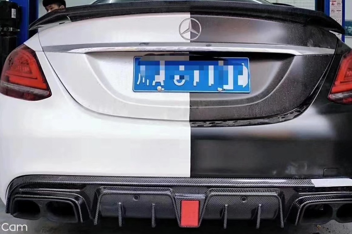 20款奔驰C260加装几何多光束LED智能大灯