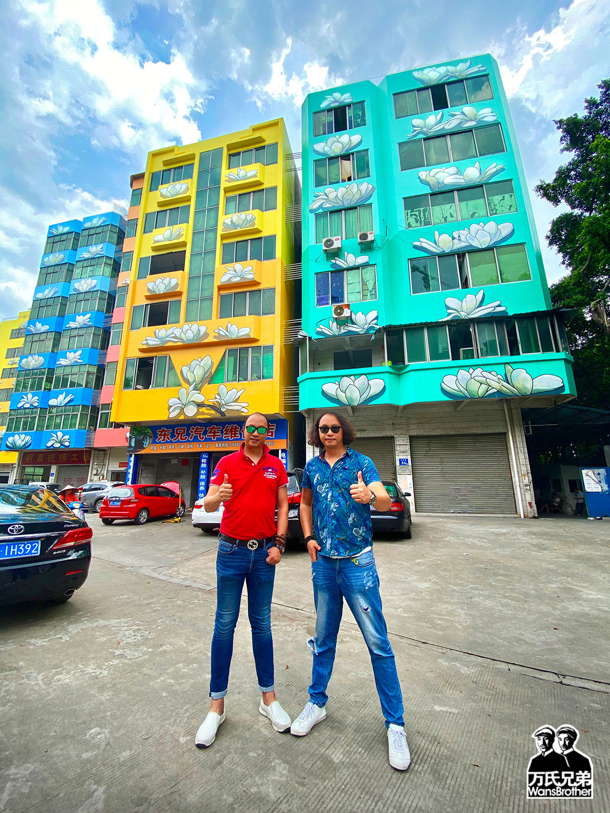 广州佛山3d画3d壁画艺术旧城改造万氏兄弟出品