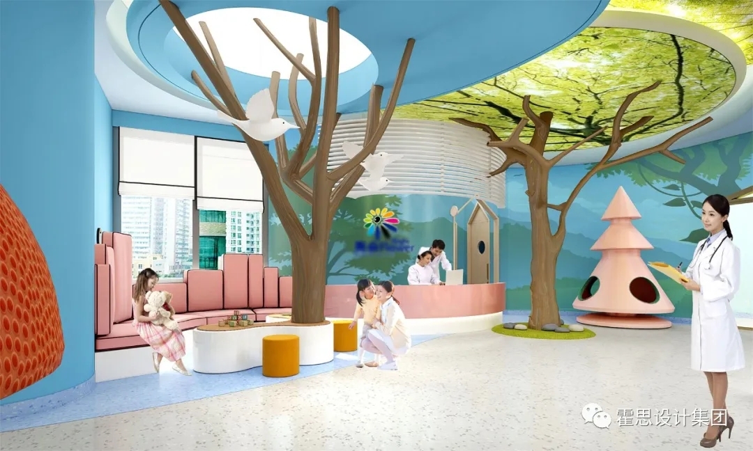 疗愈系医院养成记丨采光,花园,环境图形设计,一个都不能少