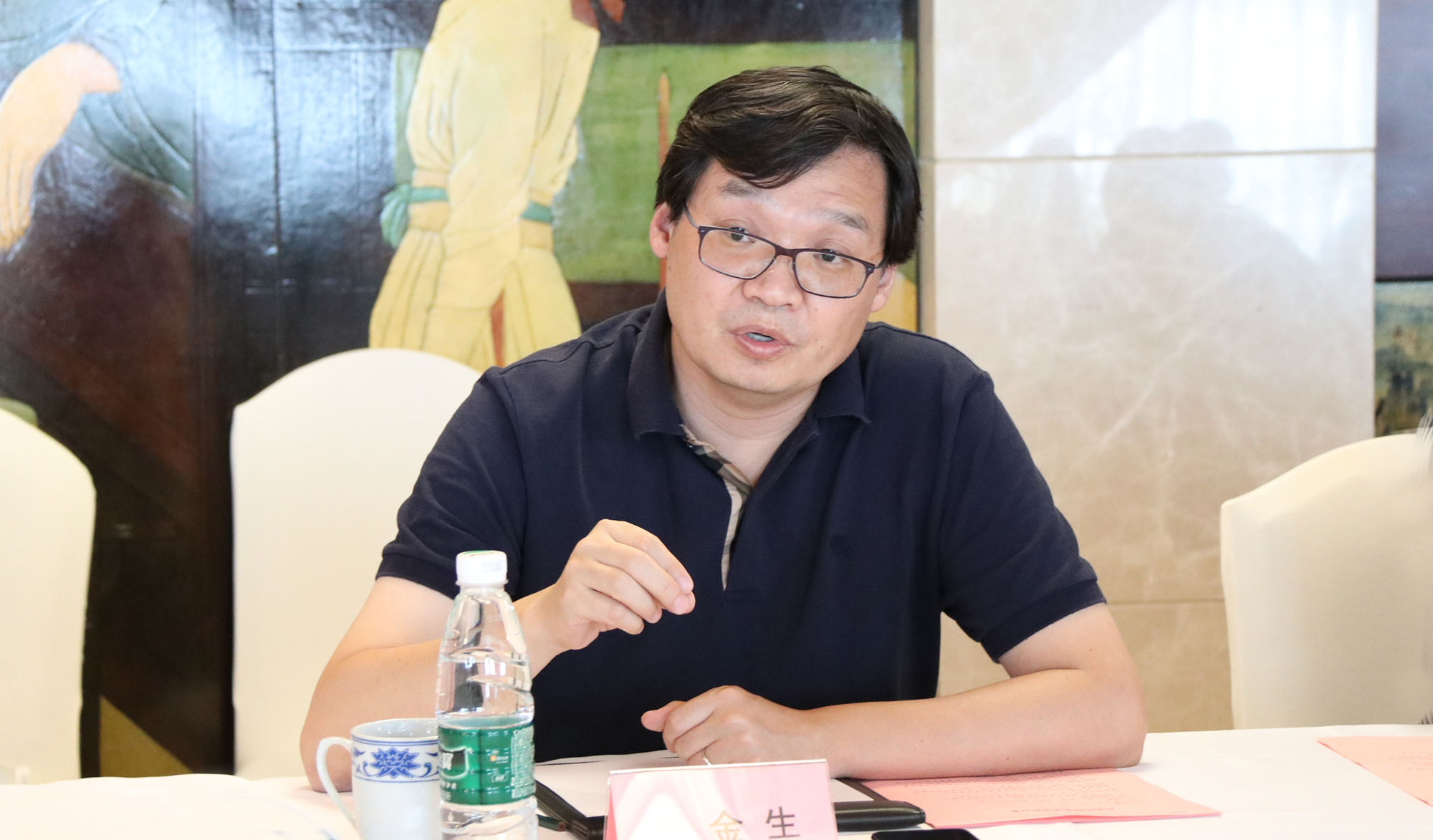 山东省潍坊市委书记惠新安率团到访启迪控股 共促新型合作与发展