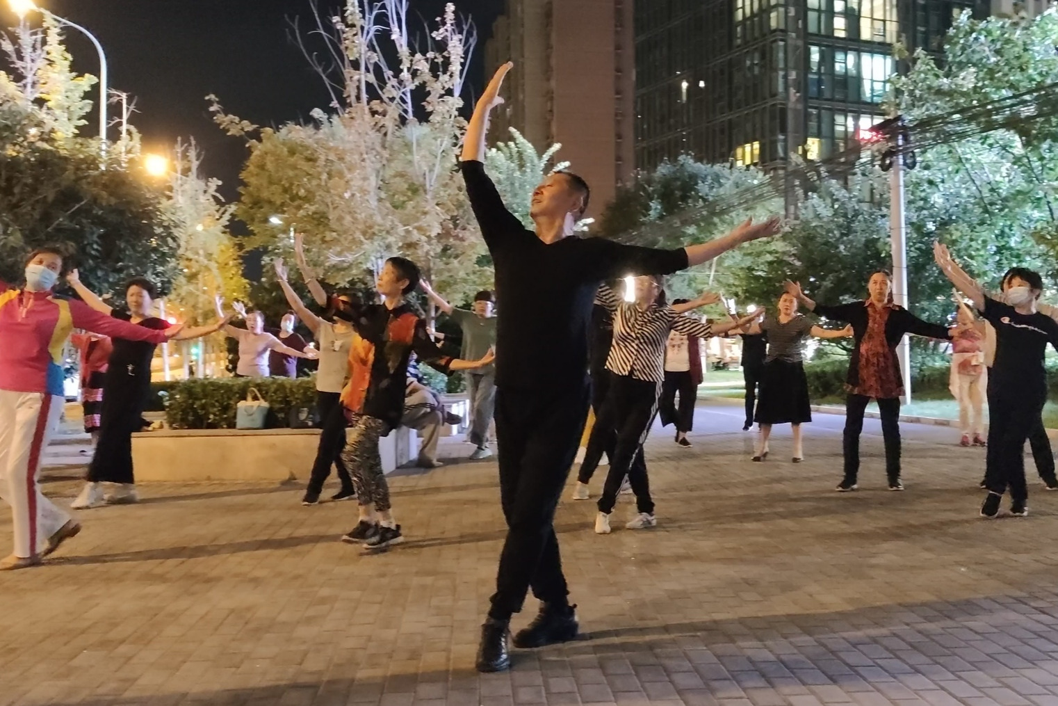 广场舞红枣树跳得太美了大叔舞步专业好看