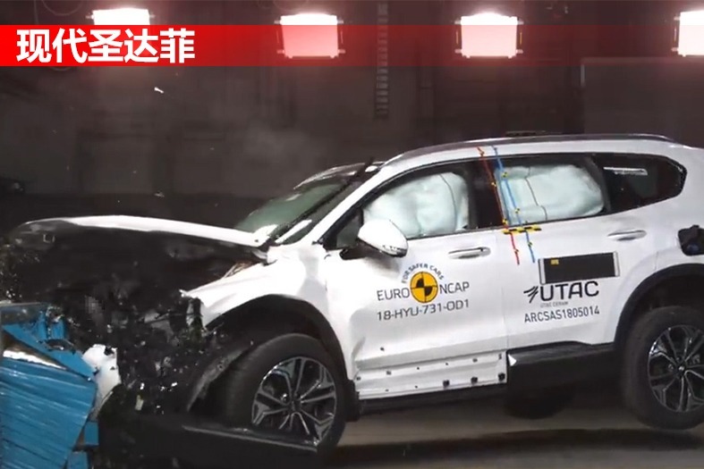 韩系车也不结实吗？看完现代圣达菲侧面碰撞测试后就知道了