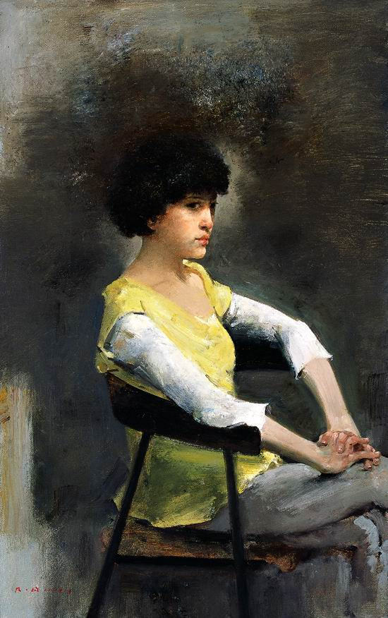 油画家郭润文油画人物作品选集