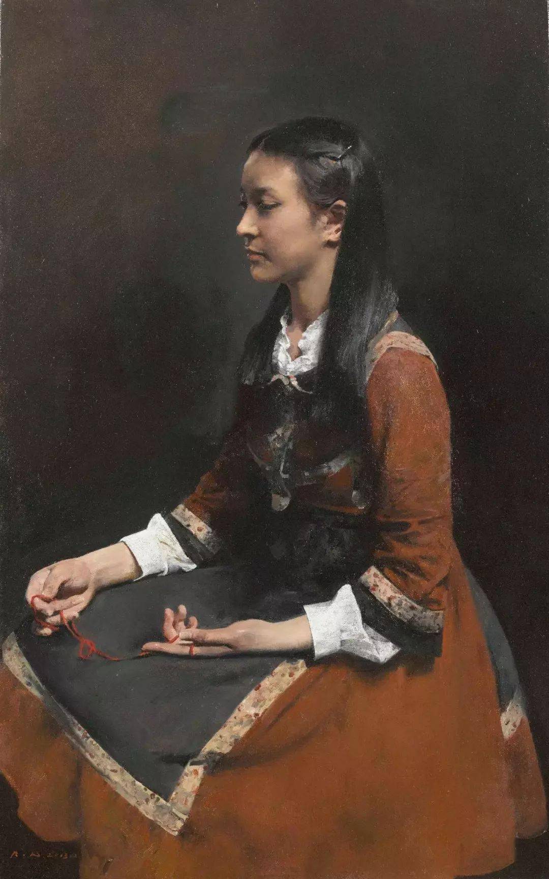 油画家郭润文油画人物作品选集