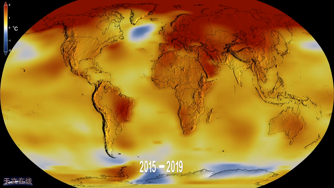 1分半看完18802019年全球气温异常变化状况