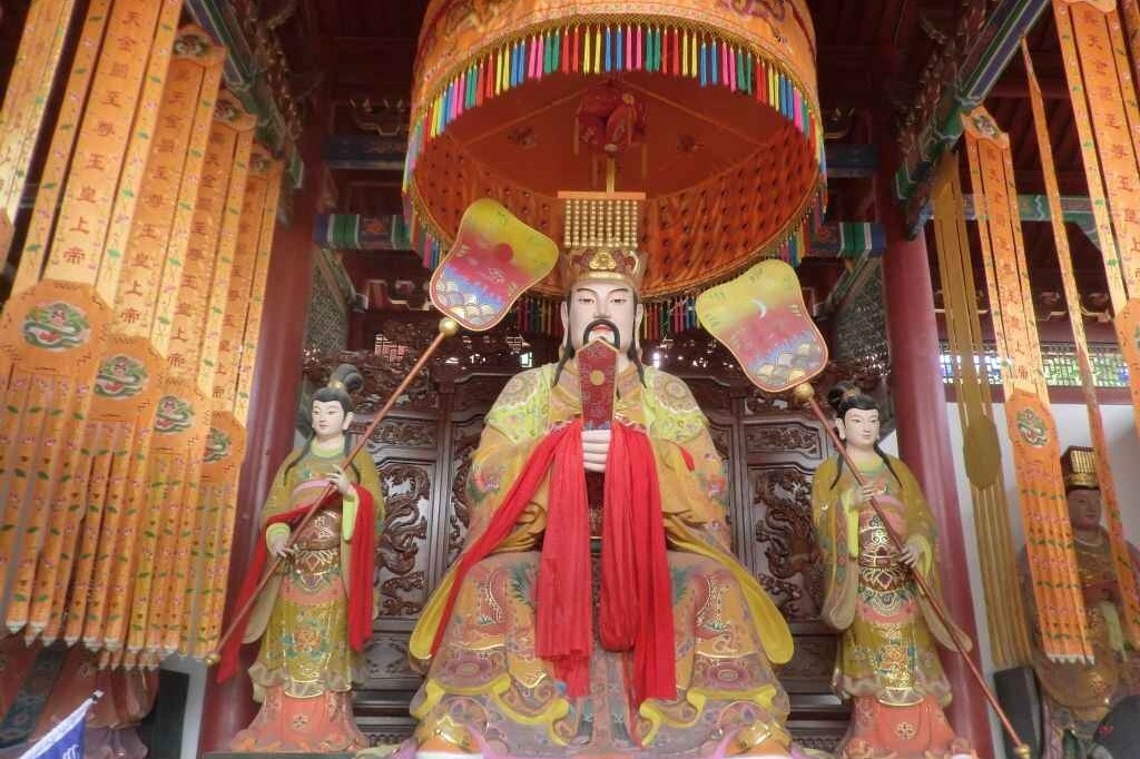 古玩・中国伝統宗教「最高神・天仙」地仙・多神信仰・神通力・不老不死・銘・共箱 中国人的神仙世界非常复杂，各有住所和咖位，这都是怎么设计的