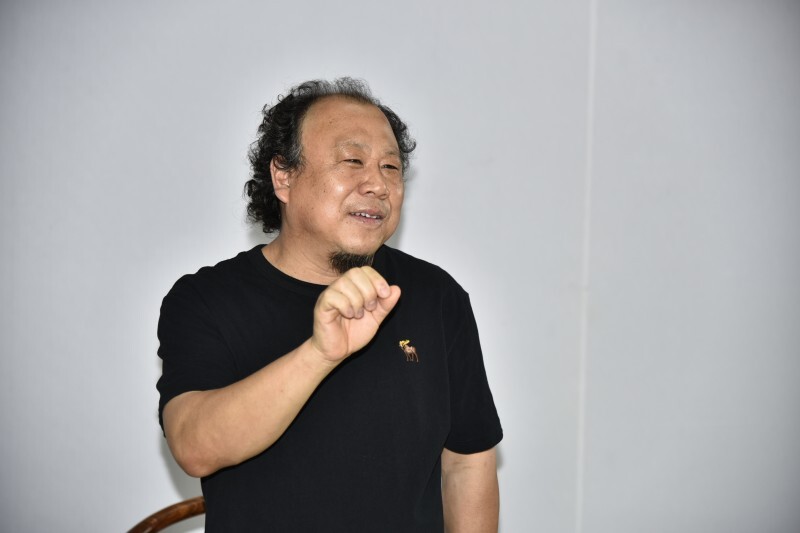 水墨画家白阳道人收徒仪式在个山美术馆举行