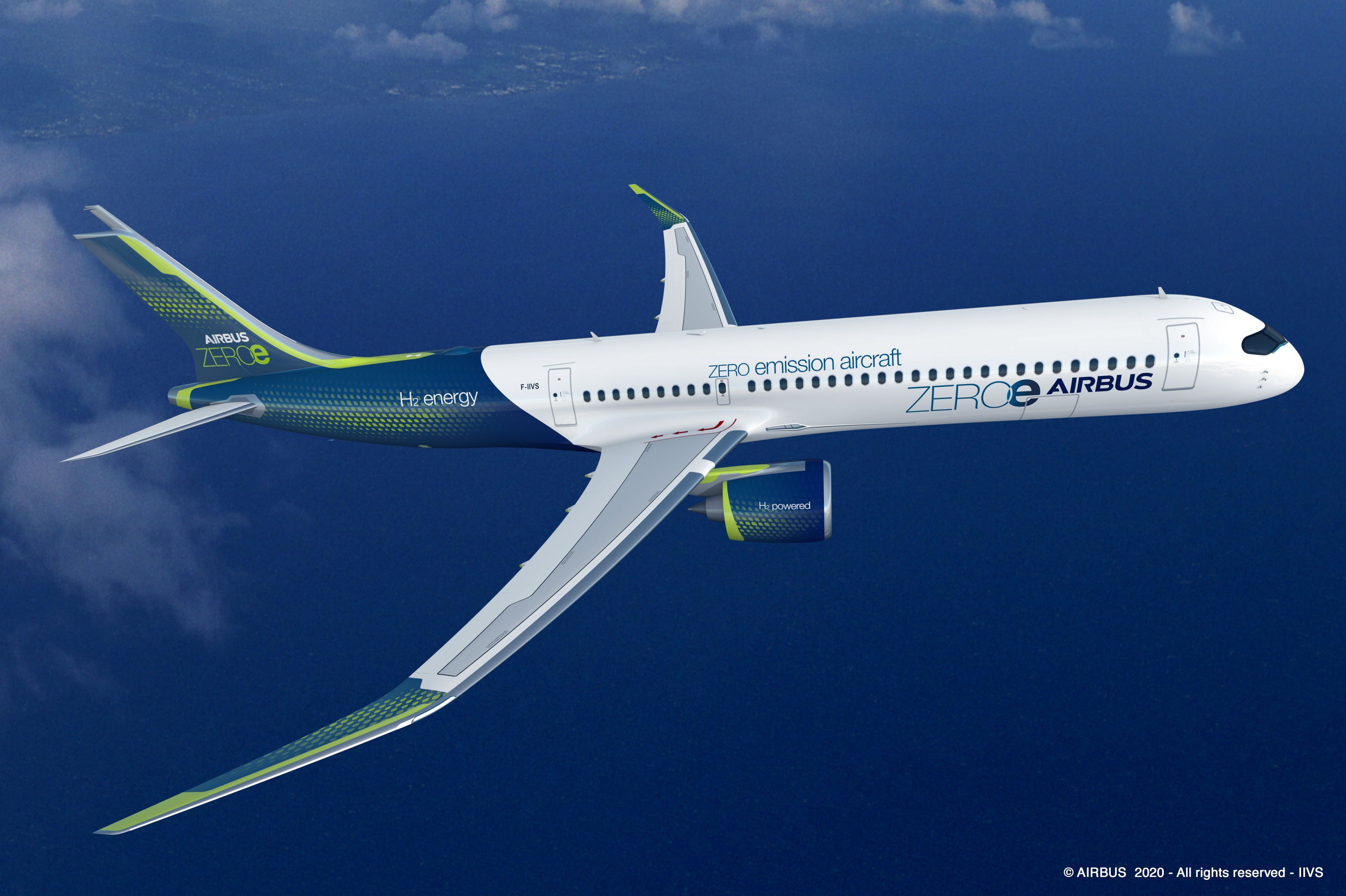 氢能源作为主要动力 空客公布全球首款零排放概念飞机