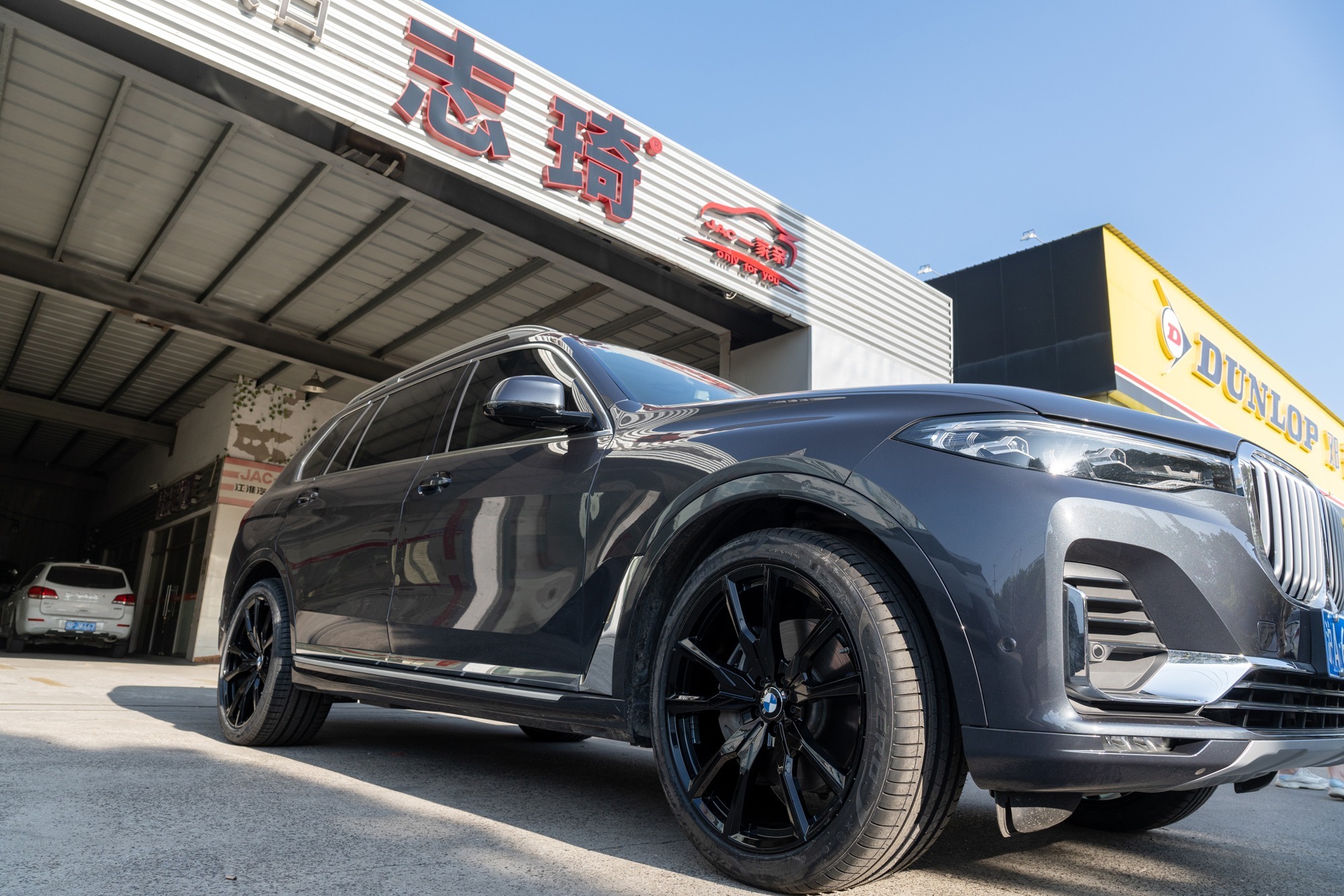 新款宝马X7原车21寸轮毂升级改装定制22寸亮黑色锻造轮毂