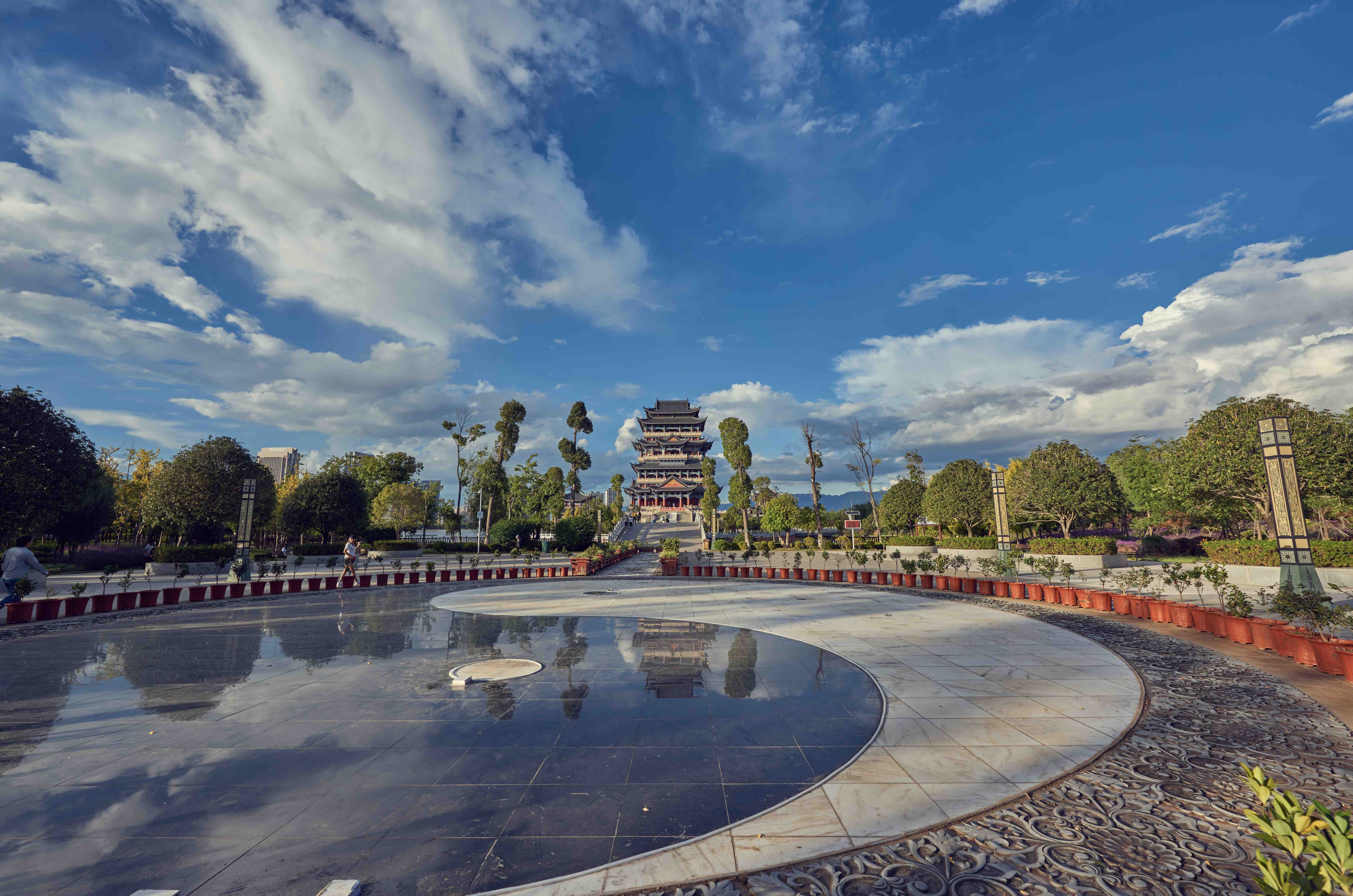 先秦哀牢古国都城,现因棋子闻名海内外,地标永昌阁如围棋博物馆