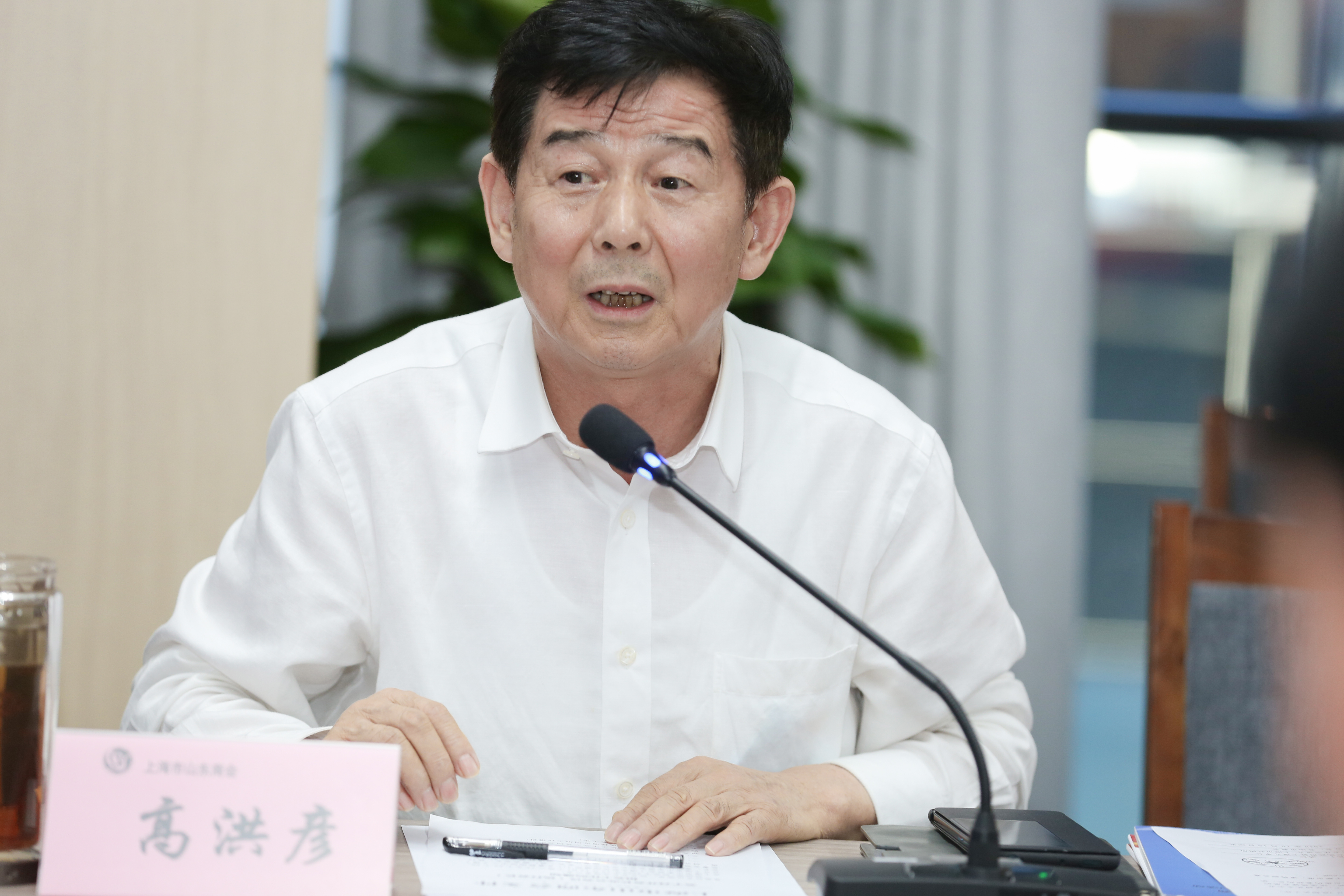 山东商会高洪彦在会长执行会长相关工作办公会议上作重要讲话