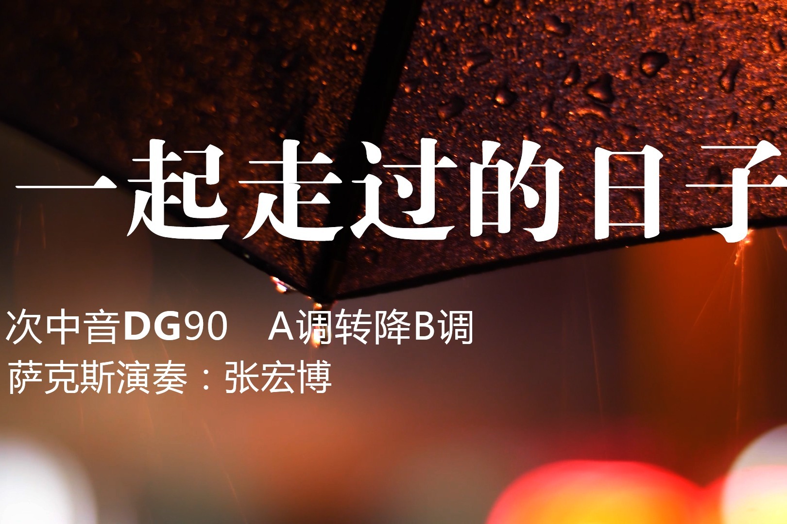 萨克斯老歌一起走过的日子次中音旋律太深情了感人泪下