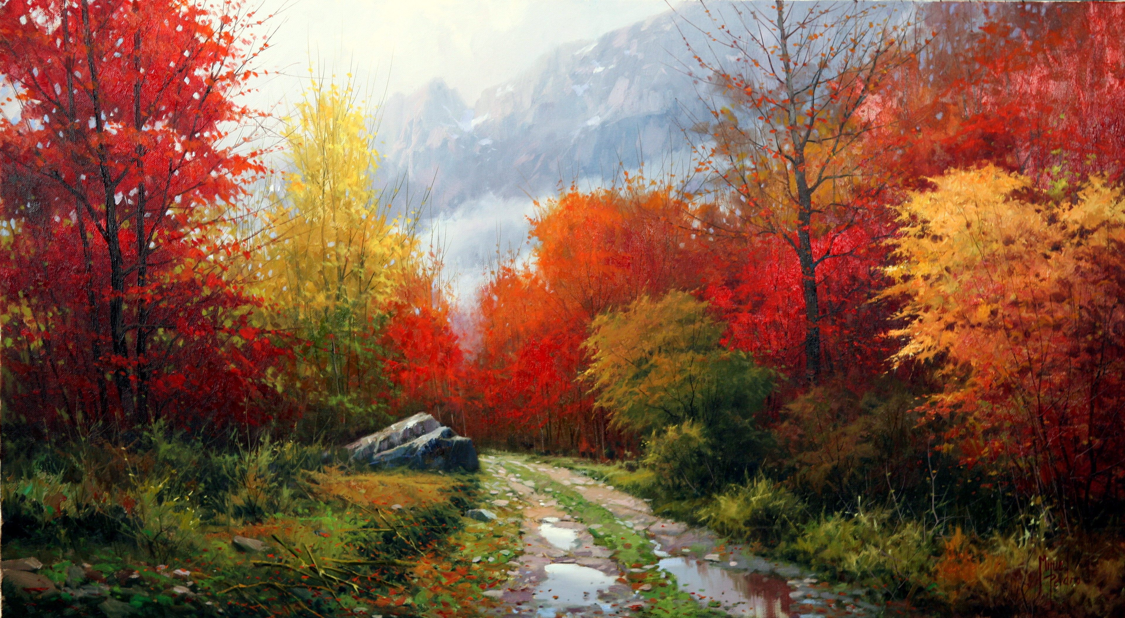 米格尔·佩德罗经典题材 秋天下的西班牙后花园 __凤凰网