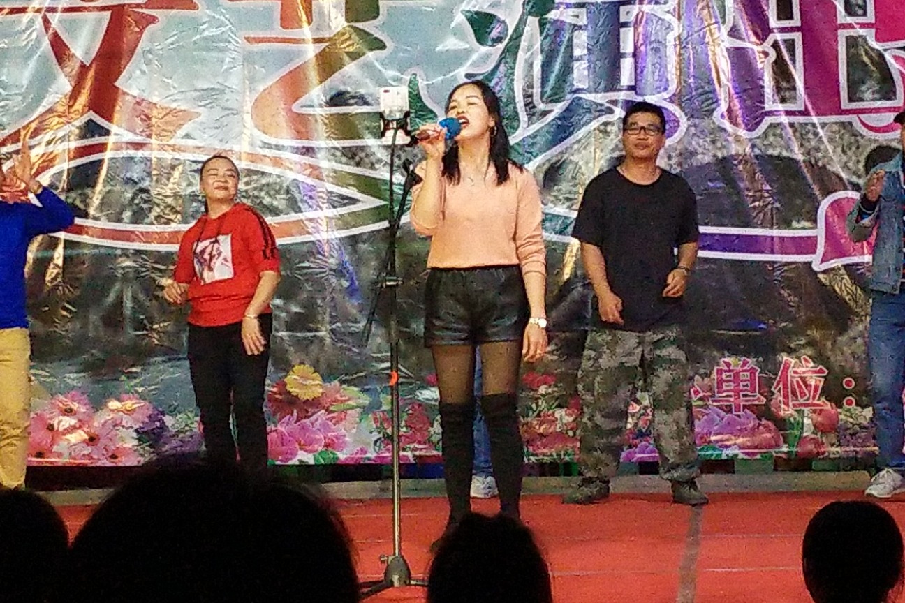 2020广西上林三里镇双罗村晚会民歌 演唱