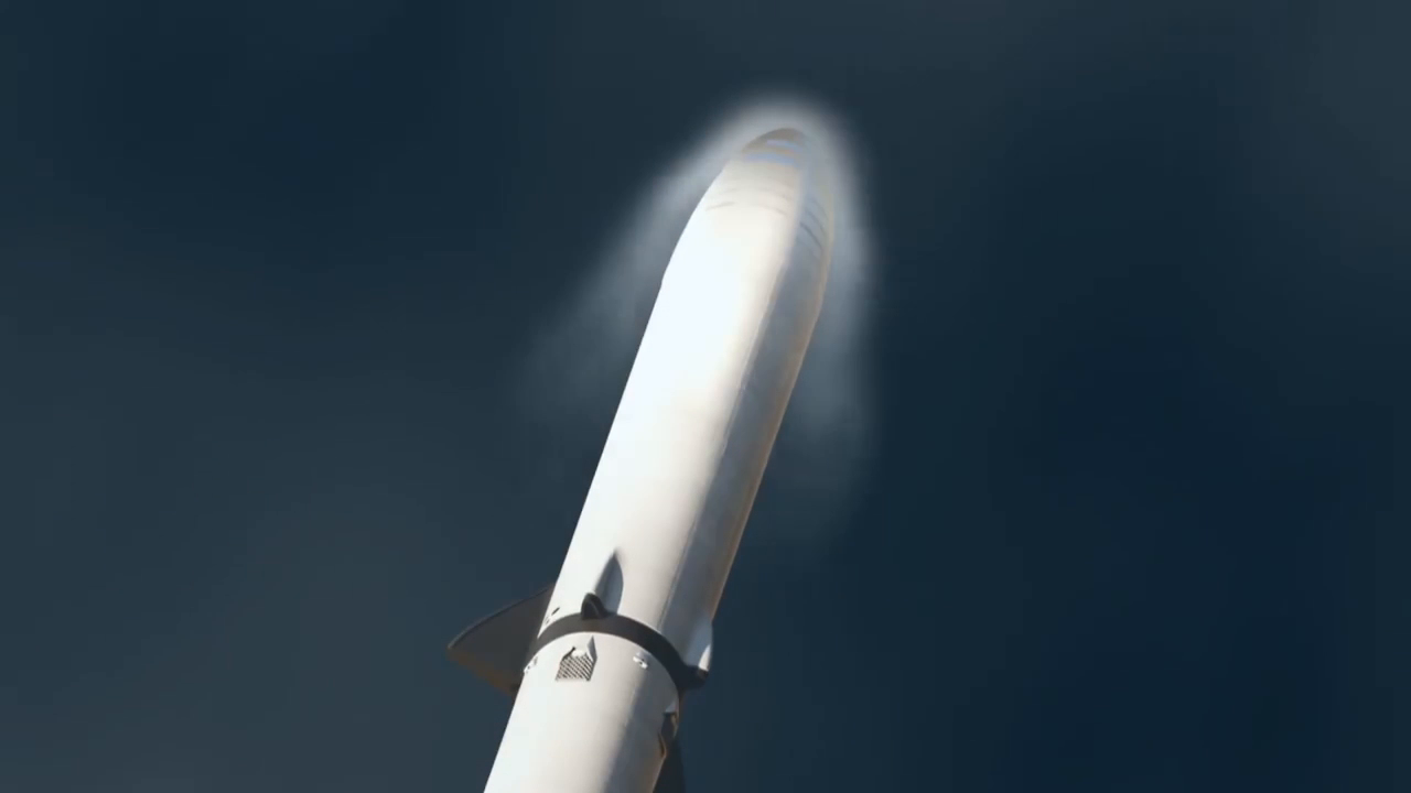 动画这就是spacex的bfr超级火箭发射的全过程