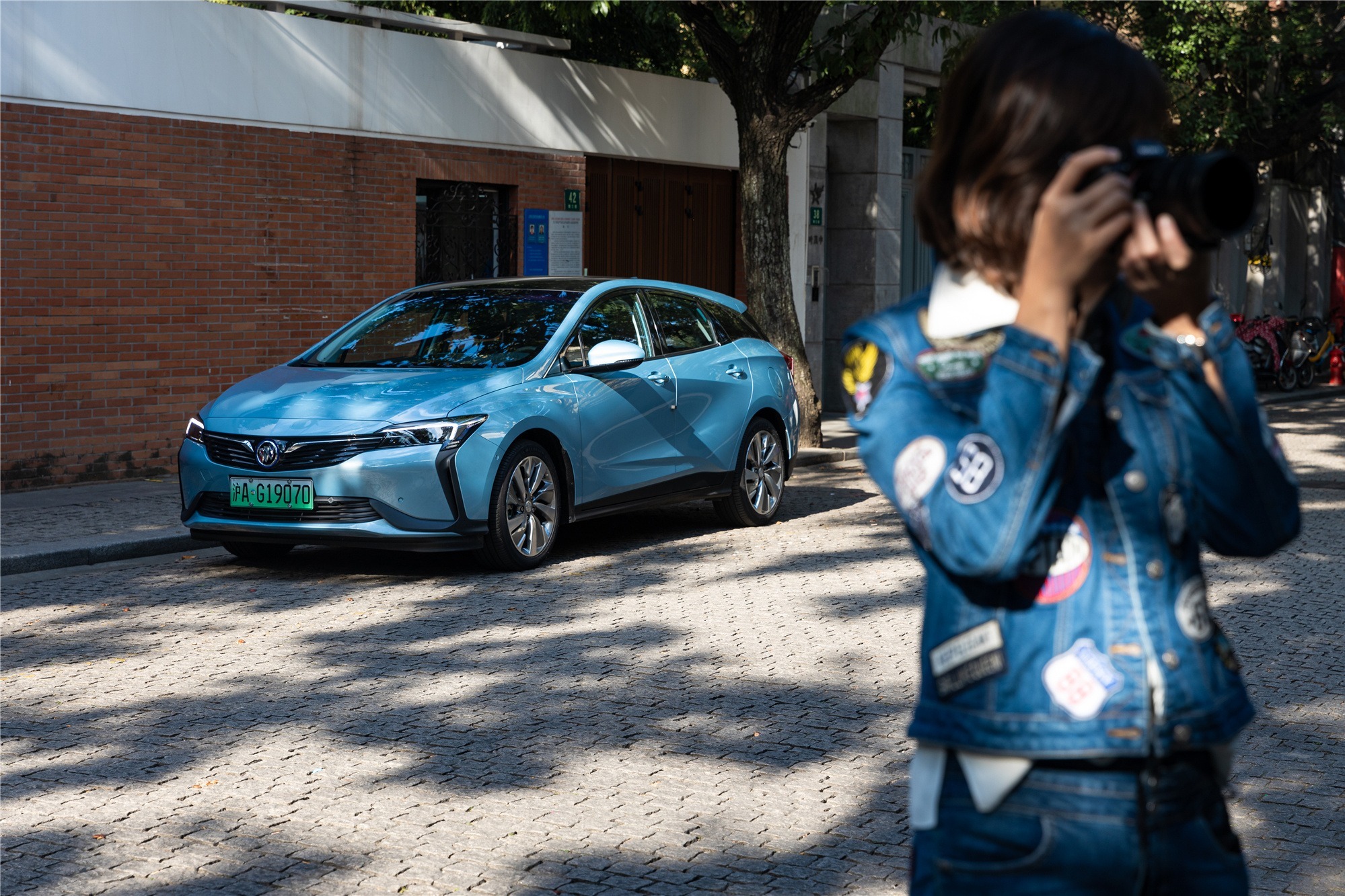 绿牌别克微蓝在上海省油还不限行的快乐其实很可以