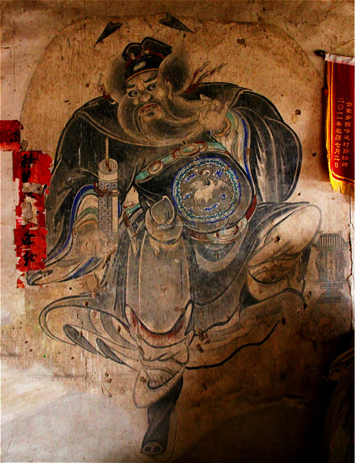 明代的壁画哼哈二将