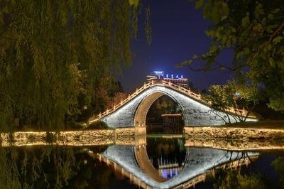合肥包河公园的美丽夜景