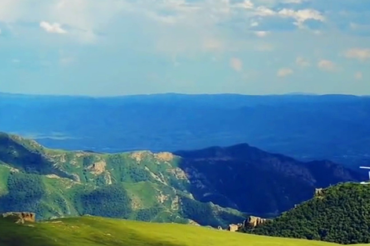 航拍，呼和浩特，圣水梁景区