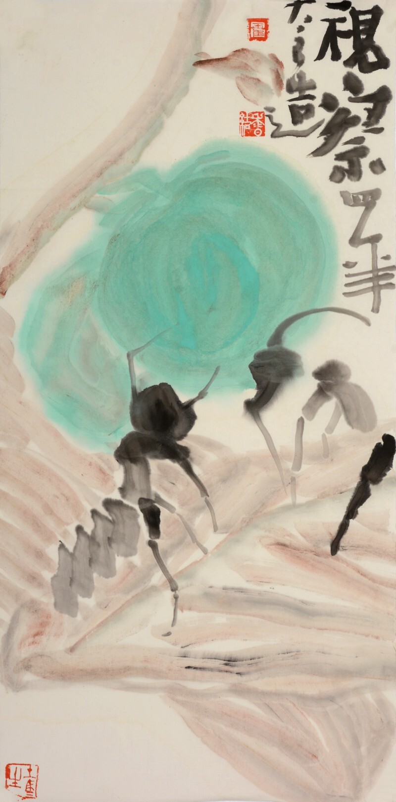 文人画家霍香结笔下的蚂蚁火了